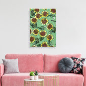 Zonnebloemen Canvas Afdruk (Insitu (Woonkamer))