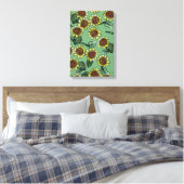 Zonnebloemen Canvas Afdruk (Insitu (Slaapkamer))