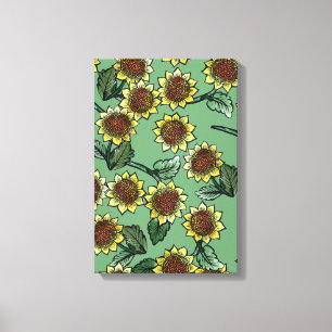 Zonnebloemen Canvas Afdruk