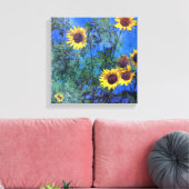 Zonnebloemen Canvas Afdruk (Insitu (Woonkamer))