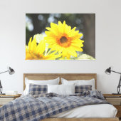 Zonnebloemen Canvas Afdruk (Insitu (Slaapkamer))