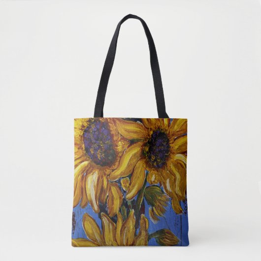 Zonnebloemen Canvas tas (Voorkant)