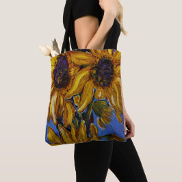 Zonnebloemen Canvas tas