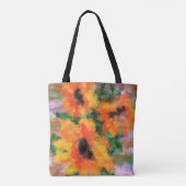 Zonnebloemen Canvas tas (Achterkant)