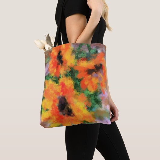 Zonnebloemen Canvas tas (Dichtbij)