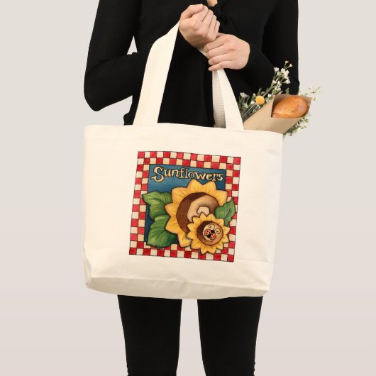 Zonnebloemen - Canvas tas (Voorkant (product))