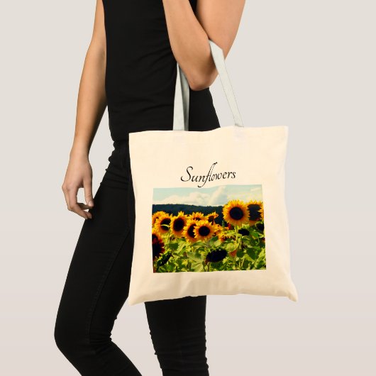 Zonnebloemen canvas tas (Voorkant (product))