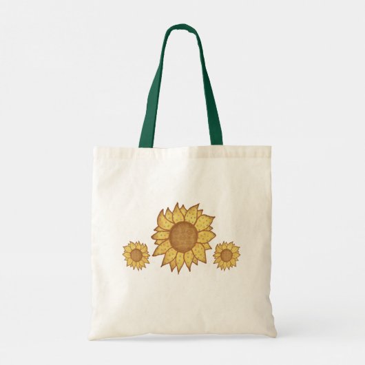 Zonnebloemen Canvas tas (Achterkant)