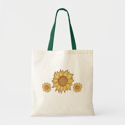 Zonnebloemen Canvas tas (Voorkant)