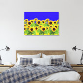 Zonnebloemen Canvasprint Canvas Afdruk (Insitu (Slaapkamer))