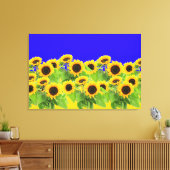 Zonnebloemen Canvasprint Canvas Afdruk (Insitu (Woonkamer))