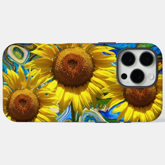 Zonnebloemen Case-Mate iPhone Case (Achterkant (horizontaal))