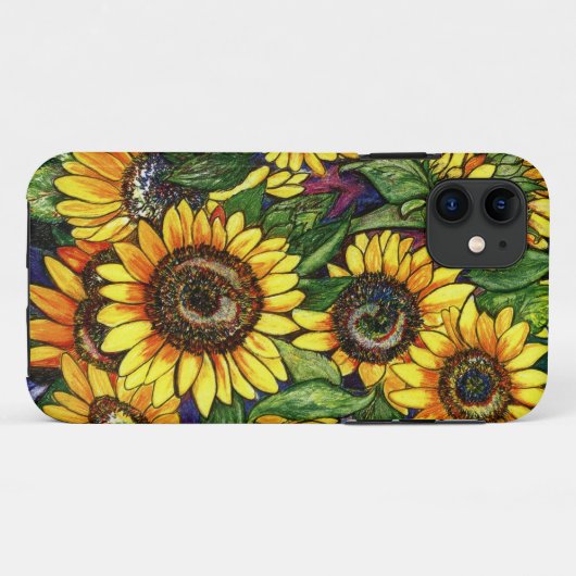 Zonnebloemen Case-Mate iPhone Case (Achterkant (horizontaal))