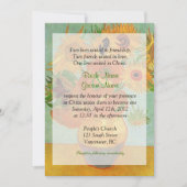  zonnebloemen Christelijke bruiloft Kaart (Voorkant)