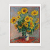 Zonnebloemen Claude Monet Fine Art Wall Briefkaart (Voorkant)