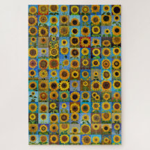 Zonnebloemen collage