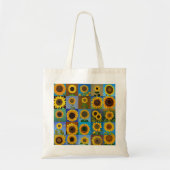 Zonnebloemen collage tote bag (Voorkant)