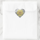 Zonnebloemen Collectie Envelope Seal Hart Sticker (Tas)