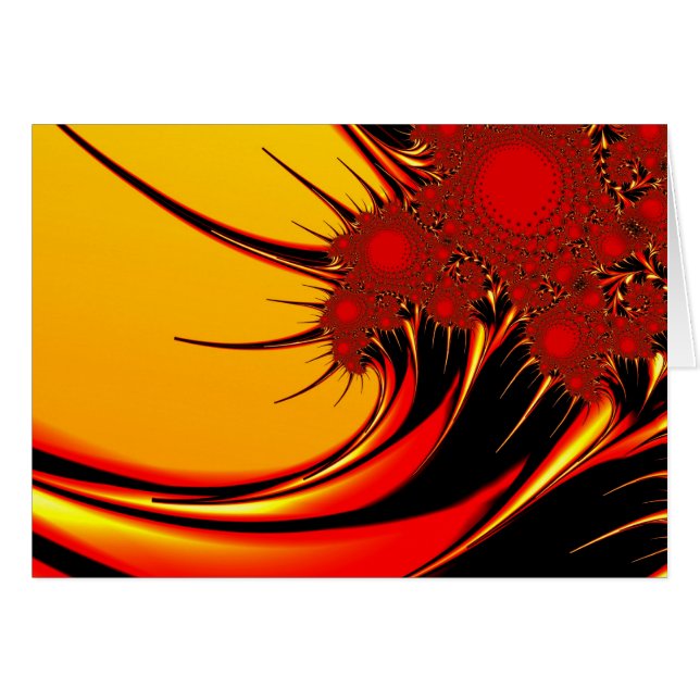 Zonnebloemen Colorful Abstract Fractal Art (Voorkant Horizontaal)