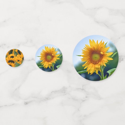 Zonnebloemen Confetti (Achterkanten)