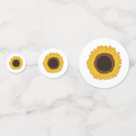 Zonnebloemen Confetti (Achterkanten)