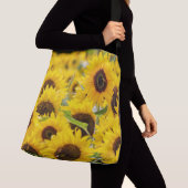 Zonnebloemen Crossbody Tas (Dichtbij)