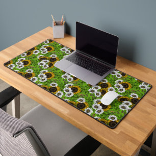 Zonnebloemen, dagboeien, zomertuin bureaumat
