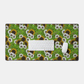 Zonnebloemen, dagboeien, zomertuin bureaumat (Keyboard & Muis)