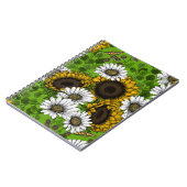 Zonnebloemen, dagboeien, zomertuin notitieboek (Linkerzijde)