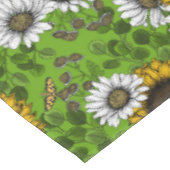 Zonnebloemen, dagboeien, zomertuin tafelkleed (Gekanteld)
