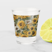 Zonnebloemen Daises #2 - Shot Glas (Voorkant)