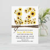 Zonnebloemen & Daisies TWAALF 12 12E Verjaardagsfe Kaart (Staand voorkant)