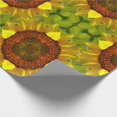 Zonnebloemen dansen... cadeaupapier (Hoek)