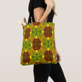 Zonnebloemen dansen... tote bag (Dichtbij)