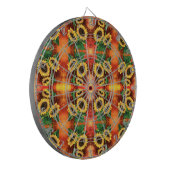 Zonnebloemen Dart Board - Schilderen Dartbord (Voorkant Links)