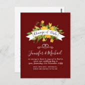 Zonnebloemen Datum Uitstel plannen Opmerking Briefkaart (Voorkant / Achterkant)