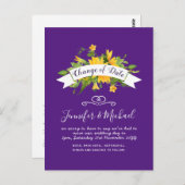 Zonnebloemen Datum Uitstel plannen Opmerking Briefkaart (Voorkant / Achterkant)