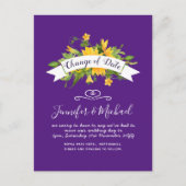 Zonnebloemen Datum Uitstel plannen Opmerking Briefkaart (Voorkant)