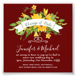 Zonnebloemen Datum Uitstel plannen Opmerking Foto Afdruk