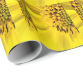 Zonnebloemen decoratie cadeaupapier (Rol Hoek)