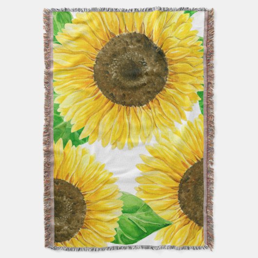 Zonnebloemen Deken (Voorkant Verticaal)