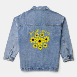 Zonnebloemen Design Denim jas Denim Jacket