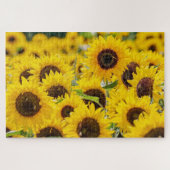 Zonnebloemen Design Jigzaag Puzzle Legpuzzel (Horizontaal)