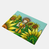 Zonnebloemen Deurmat (Schuin)