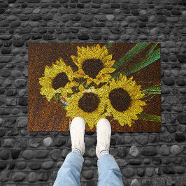 Zonnebloemen Deurmat