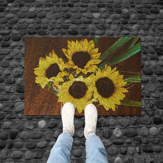 Zonnebloemen Deurmat