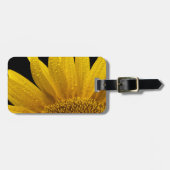 Zonnebloemen die de zon opzwellen. bagagelabel (Voorkant horizontaal)
