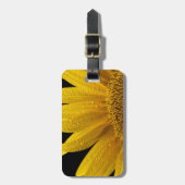 Zonnebloemen die de zon opzwellen. bagagelabel (Voorkant verticaal)