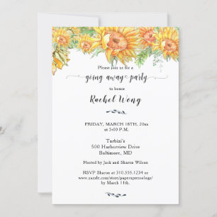 Zonnebloemen die weggaan Foto Kaart