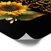 Zonnebloemen doen mama met Tattoos  ogen en de Poster (Hoek)